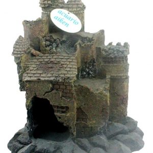 Adorno De Resina Castillo En Ruinas Importado Acuario Aiken Lomas De Zamora