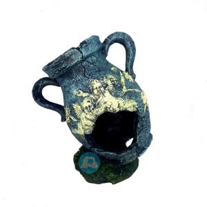 Adorno Resina Vasija Anfora Acuario Aiken De Excelente Calidad Trabajamos Las Mejores Marcas Importadas