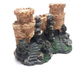 Adorno Resina Mini Castillo Antiguo Mini Castle Fort  Importado Aiken Acuario Lomas De Zamora