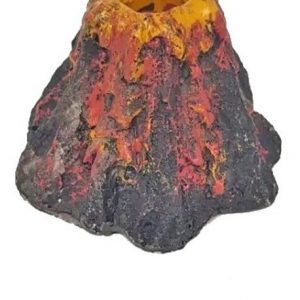 Adorno Mini Volcan Con Manguera Y Difusora Kw Dophin Acuario