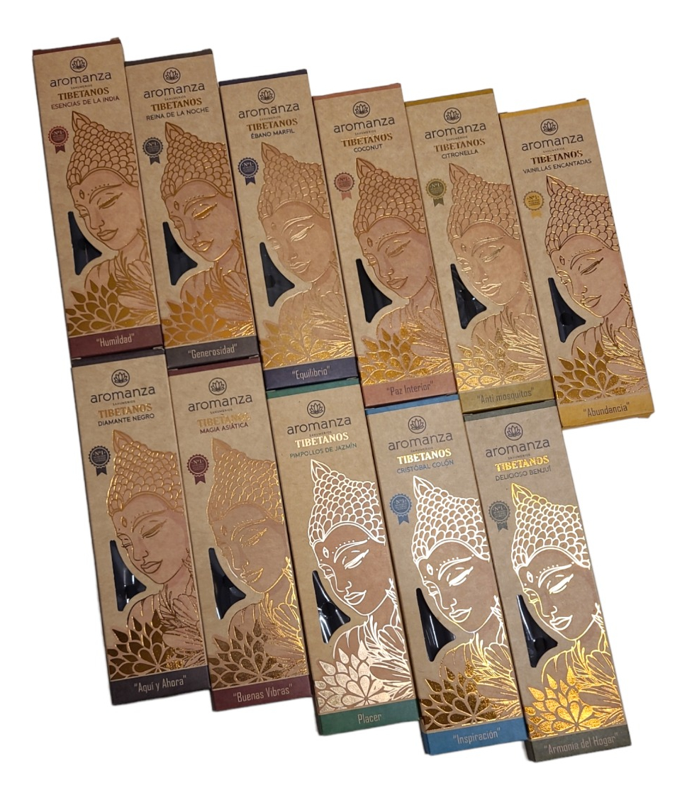 Sahumerios Aromanza Tibetanos Black 8 Varilllas L.de Zamora