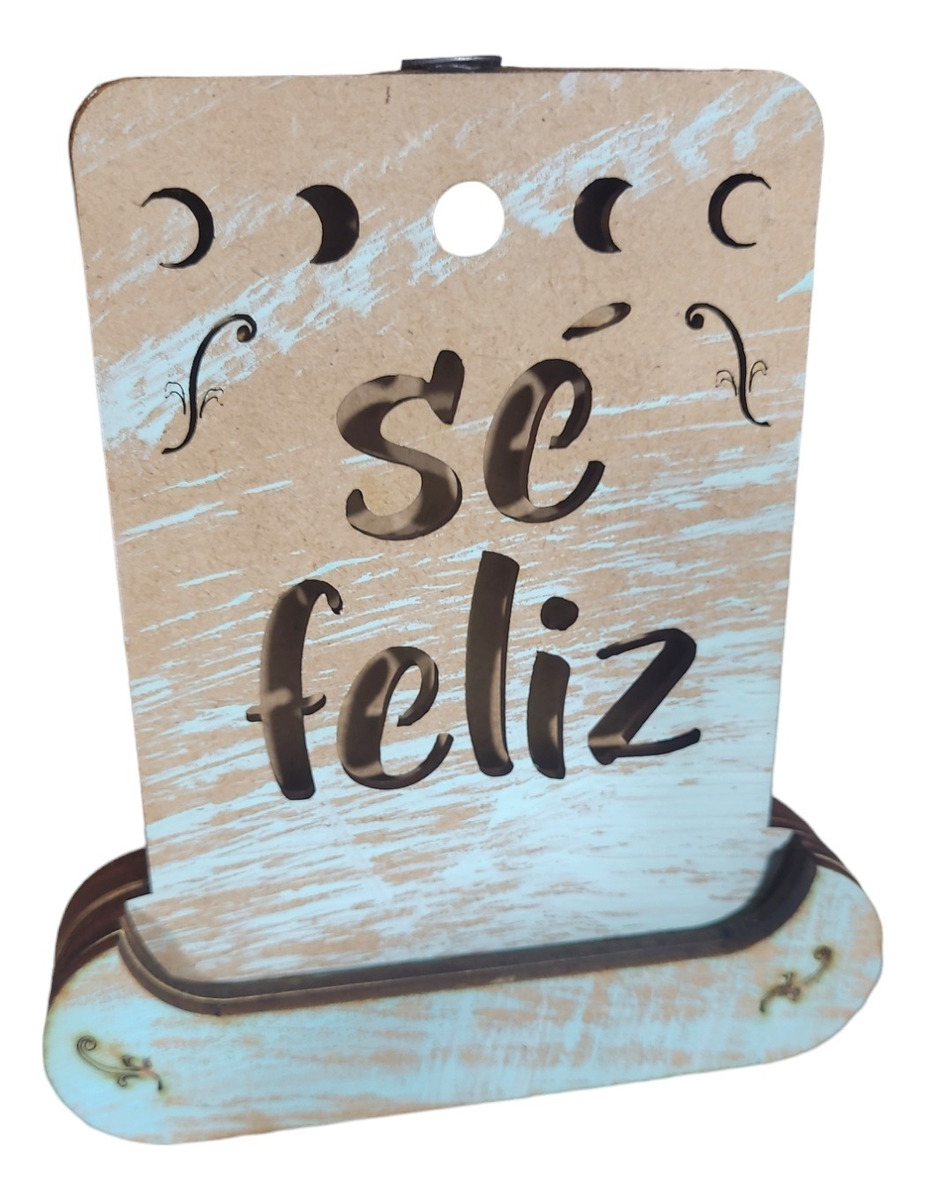 Fuente Cascada Humo De Madera Mdf Frases + 10 Conos
