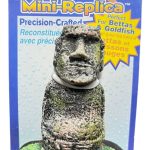 Adorno Mini Moai Estatua Decoración Acuario Color Gris